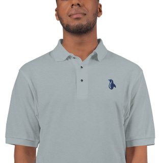 Penguin Logo Men's Premium Polo VAWDesigns