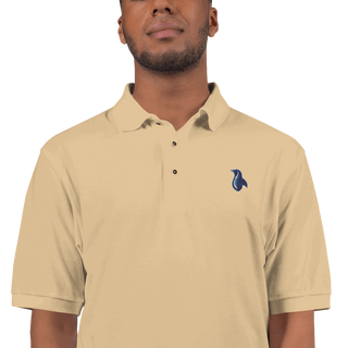 Penguin Logo Men's Premium Polo VAWDesigns