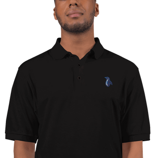 Penguin Logo Men's Premium Polo VAWDesigns