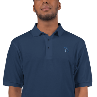 Penguin Logo Men's Premium Polo VAWDesigns