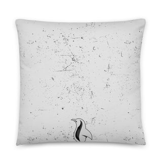 gray pillow with a music quote