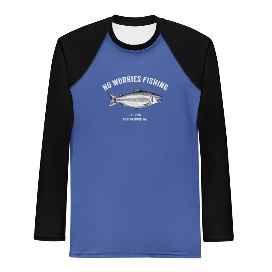 No Worries Fishing Men's Rash Guard