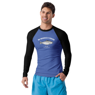 No Worries Fishing Men's Rash Guard