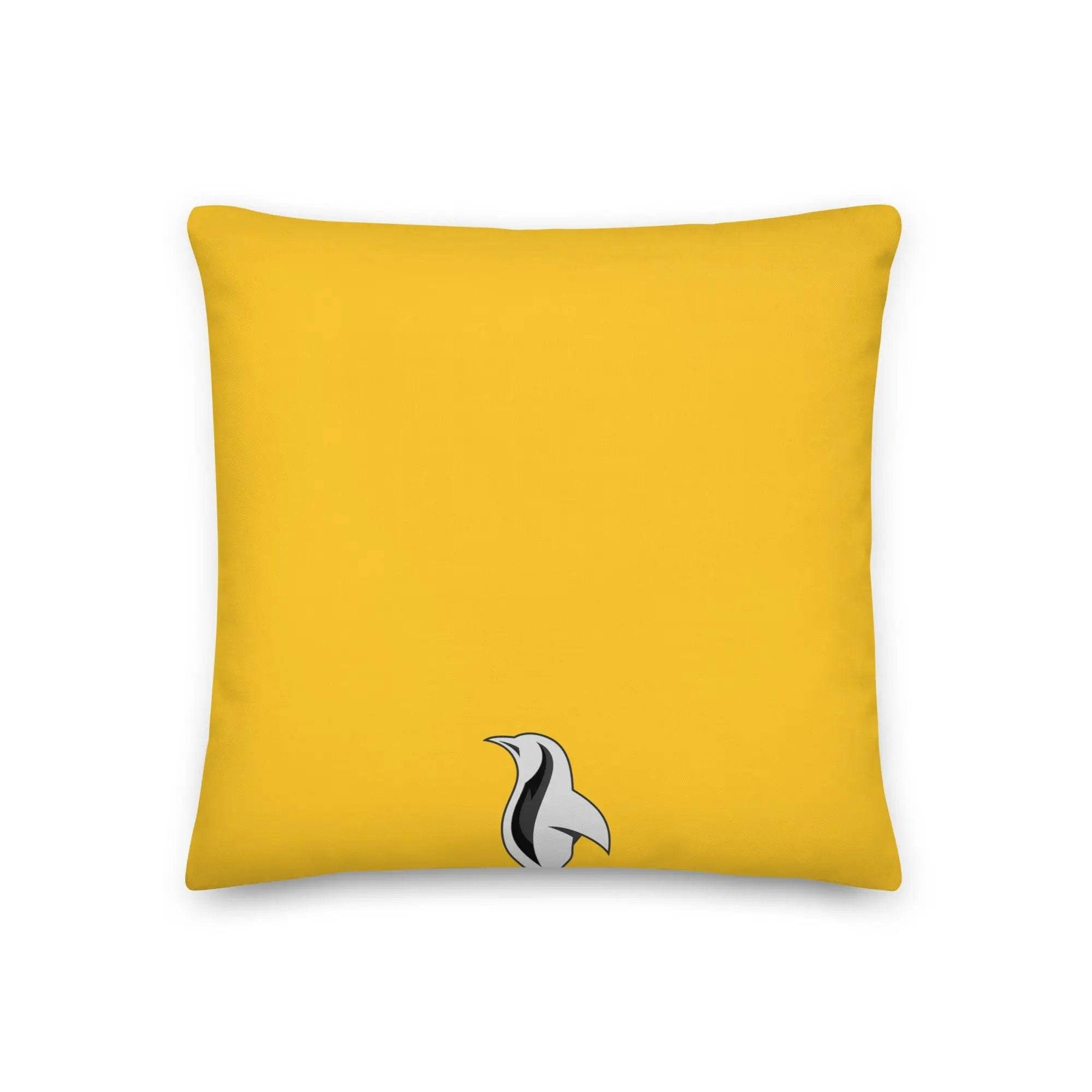 Yellow Pillow with a cocktail and rug