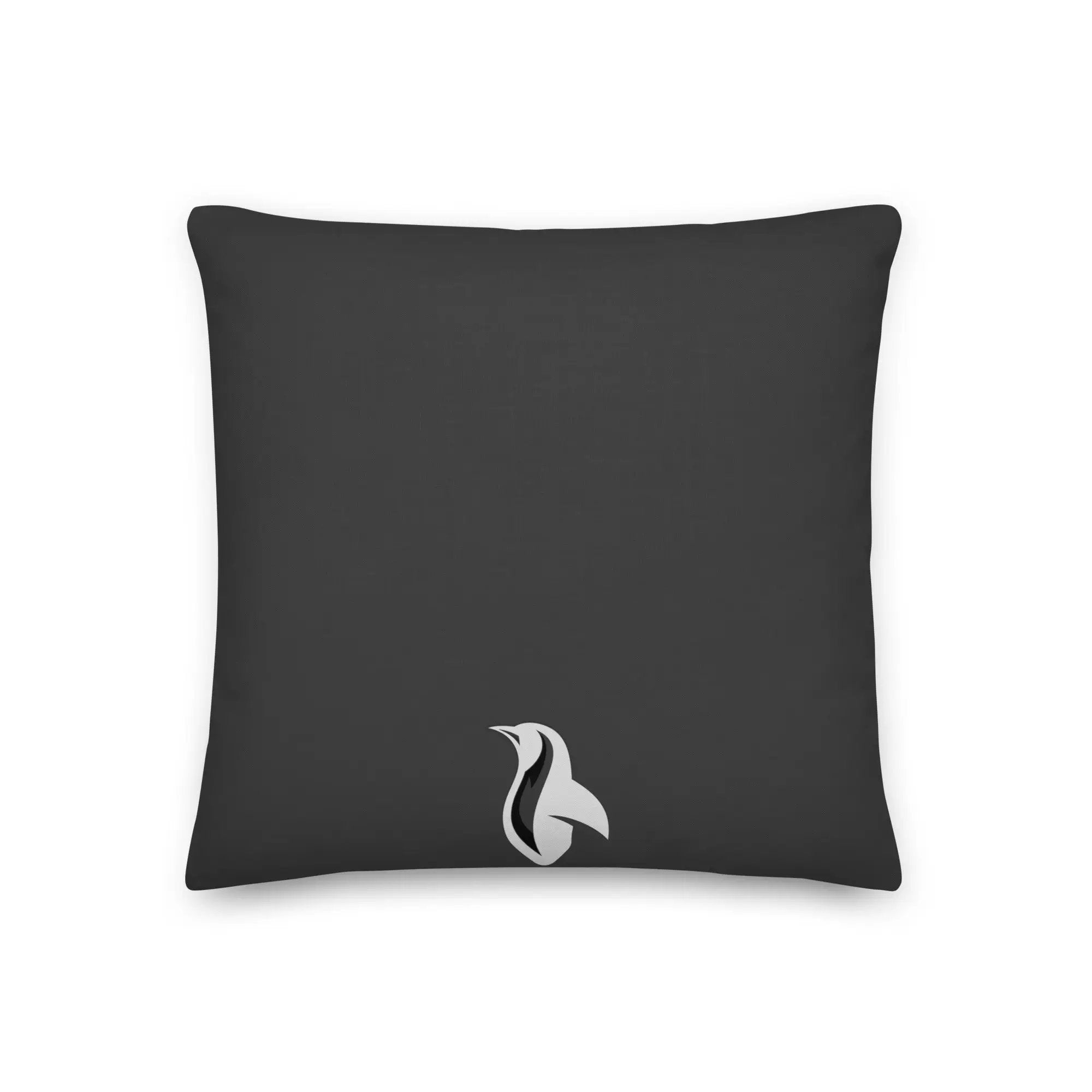 Black pillow with Fuzzy Bunnies