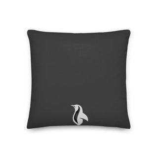 Black pillow with Fuzzy Bunnies