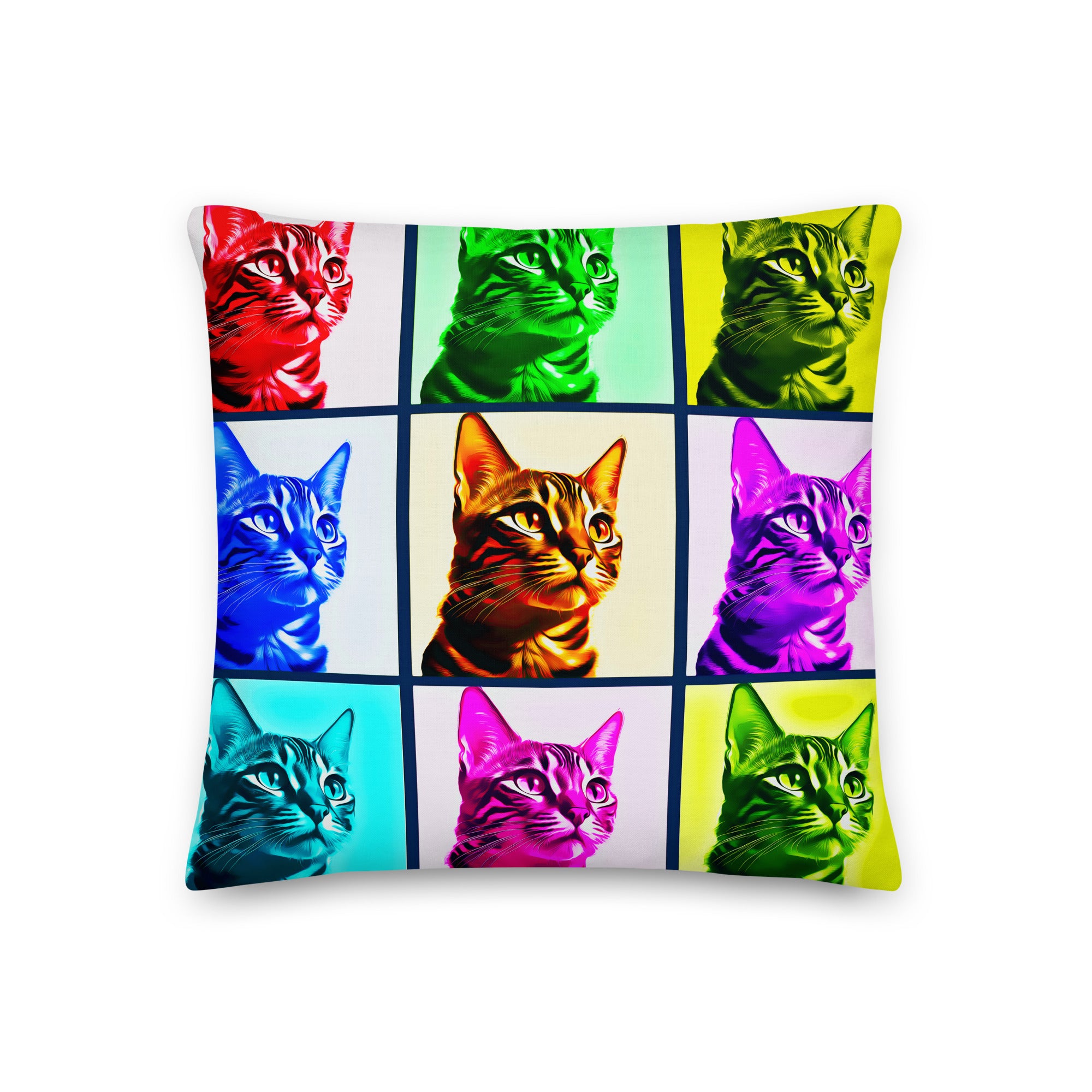 Warhol Cats Premium Pillow