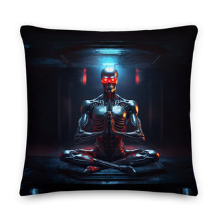 Terminator Buddha Premium Pillow