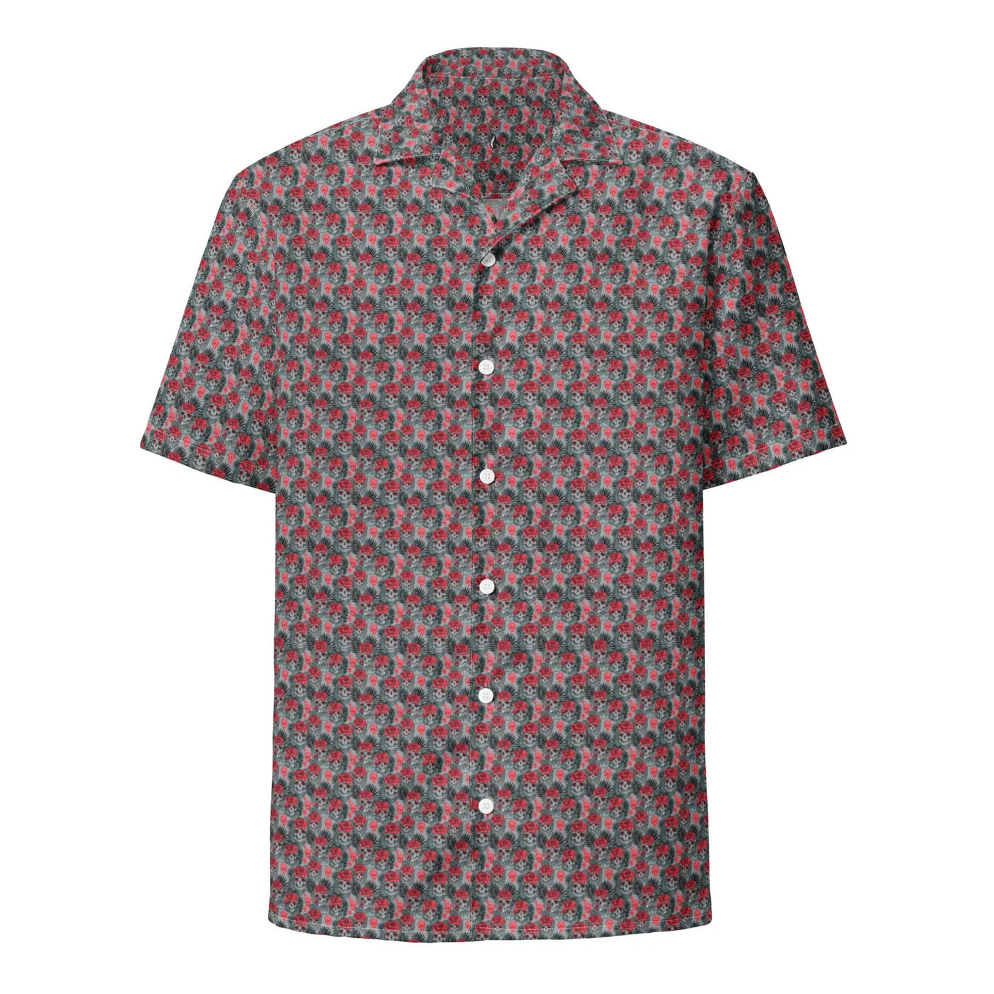 Skulls and Roses Unisex button shirt