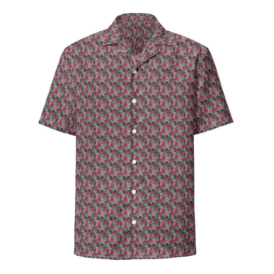 Skulls and Roses Unisex button shirt