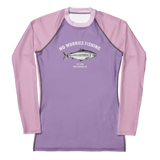 No Worries Fishing Women's Rash Guard