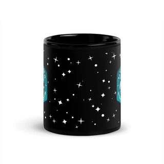 Mount Rainier Sightseeing Black Glossy Mug
