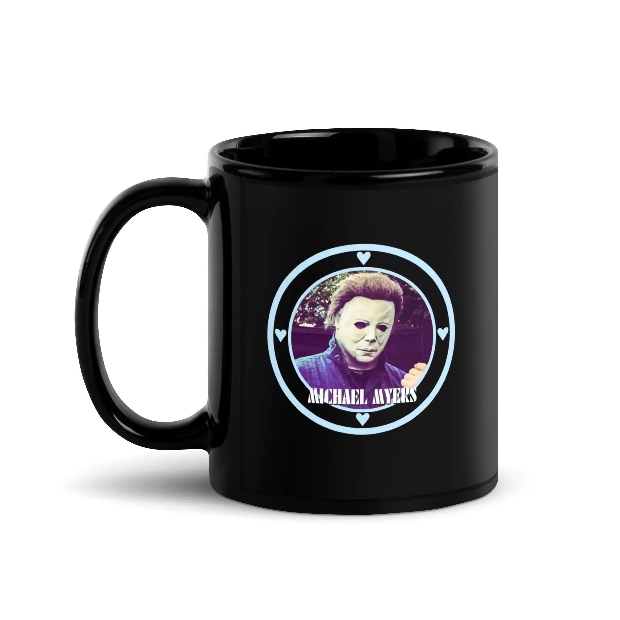 Michael Myers Love Boat Black Glossy Mug