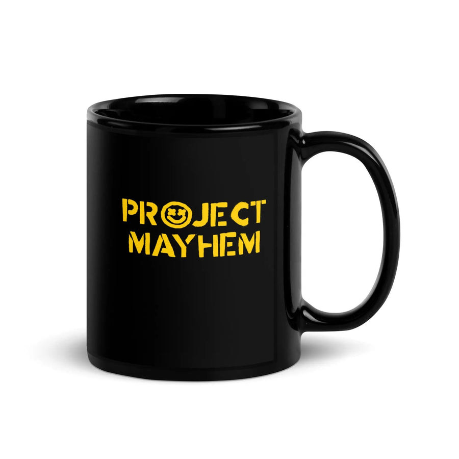 Project Mayhem Black Glossy Mug