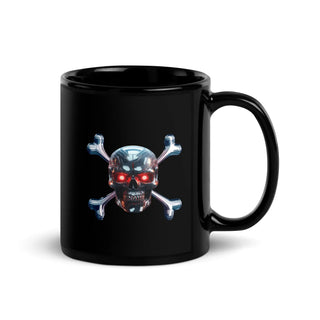 olly Roger Terminator Black Glossy Mug