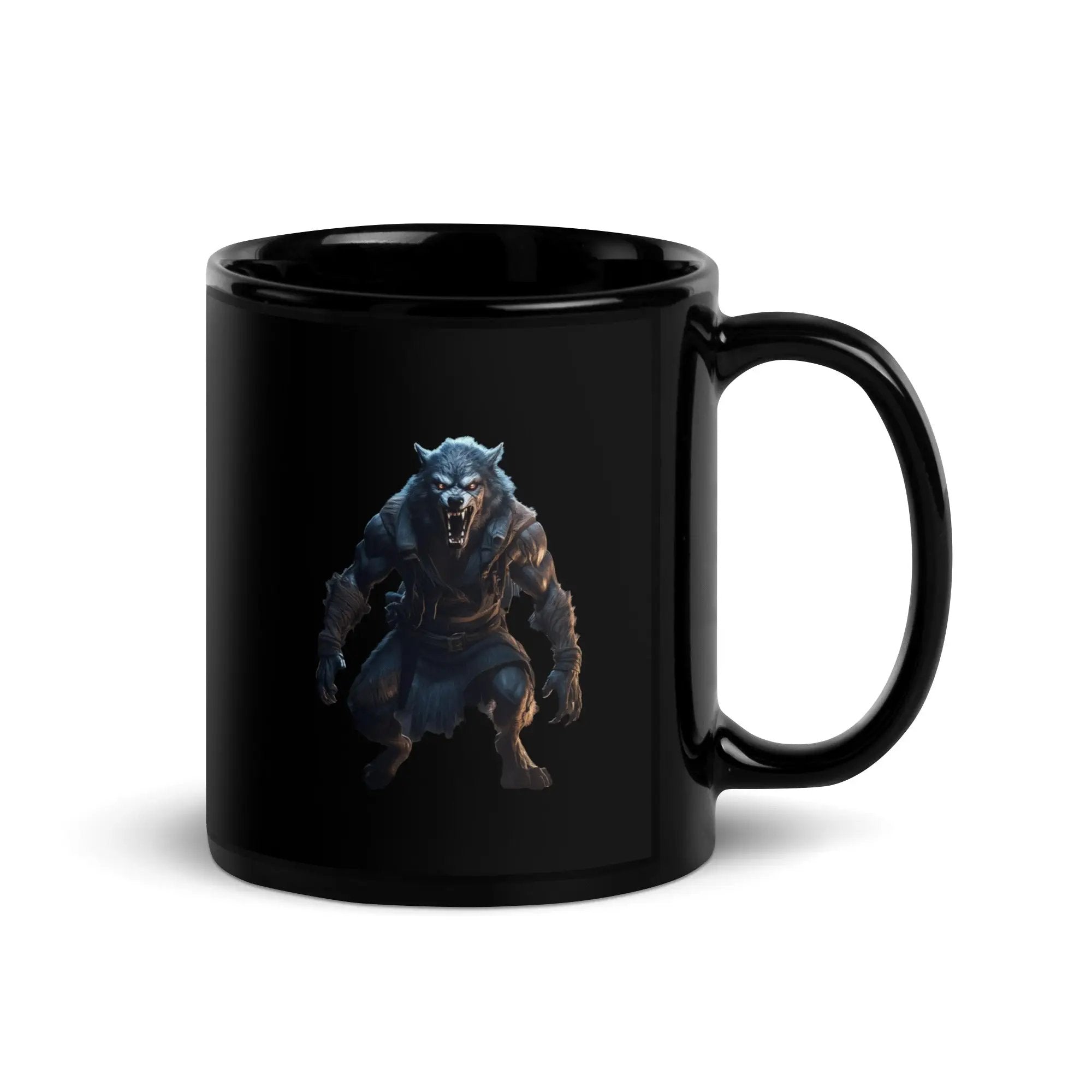 The Monster Squad "Wolfman" Black Glossy mug