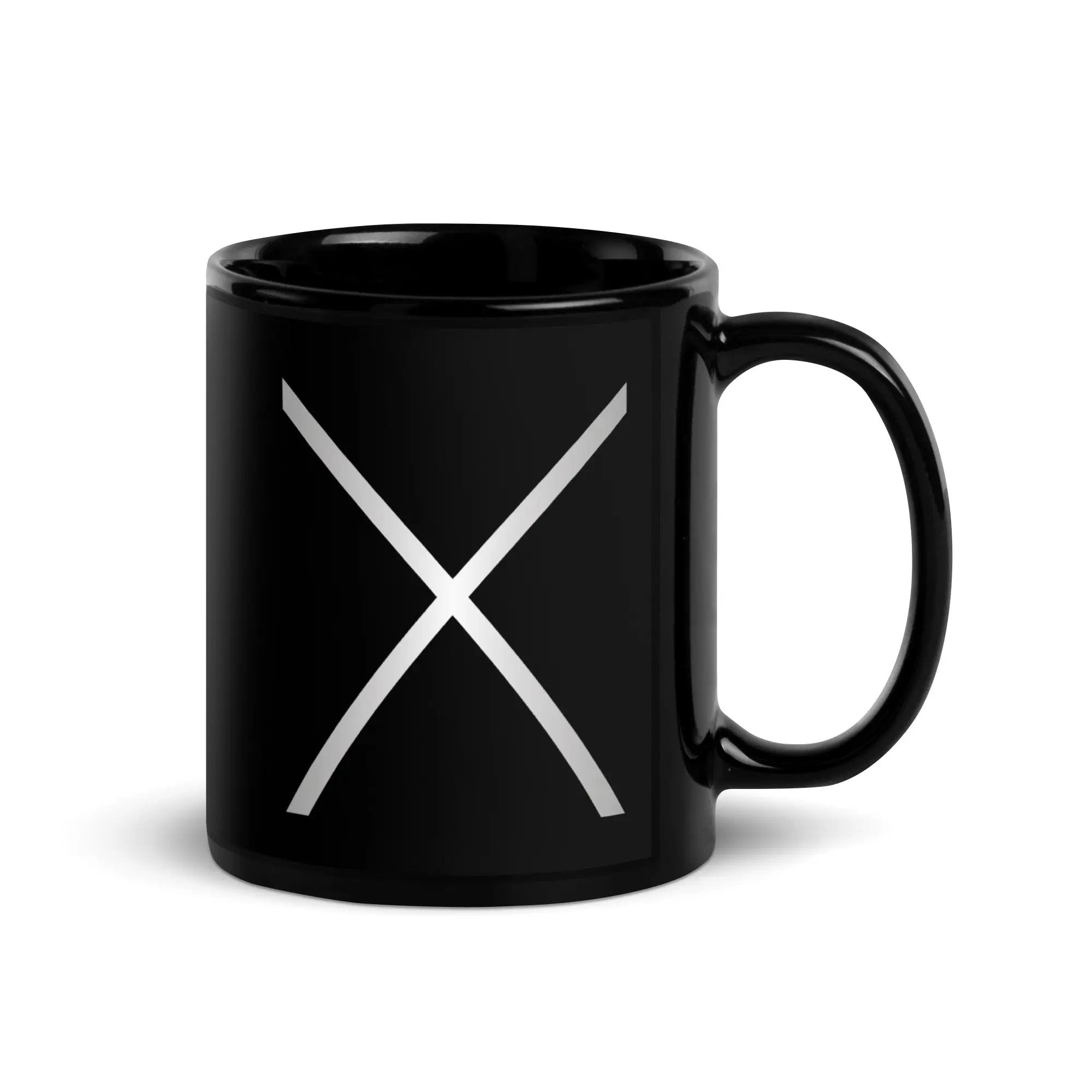 Racer X Shooting Star Black Glossy Mug