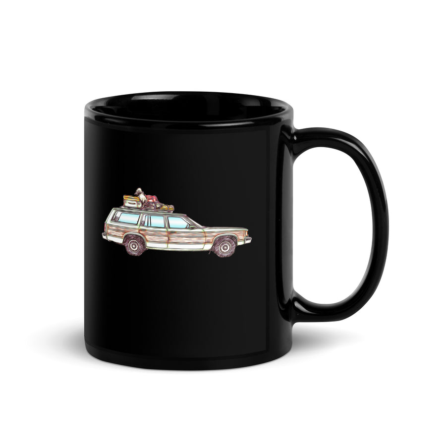Family Truckster Black Glossy Mug