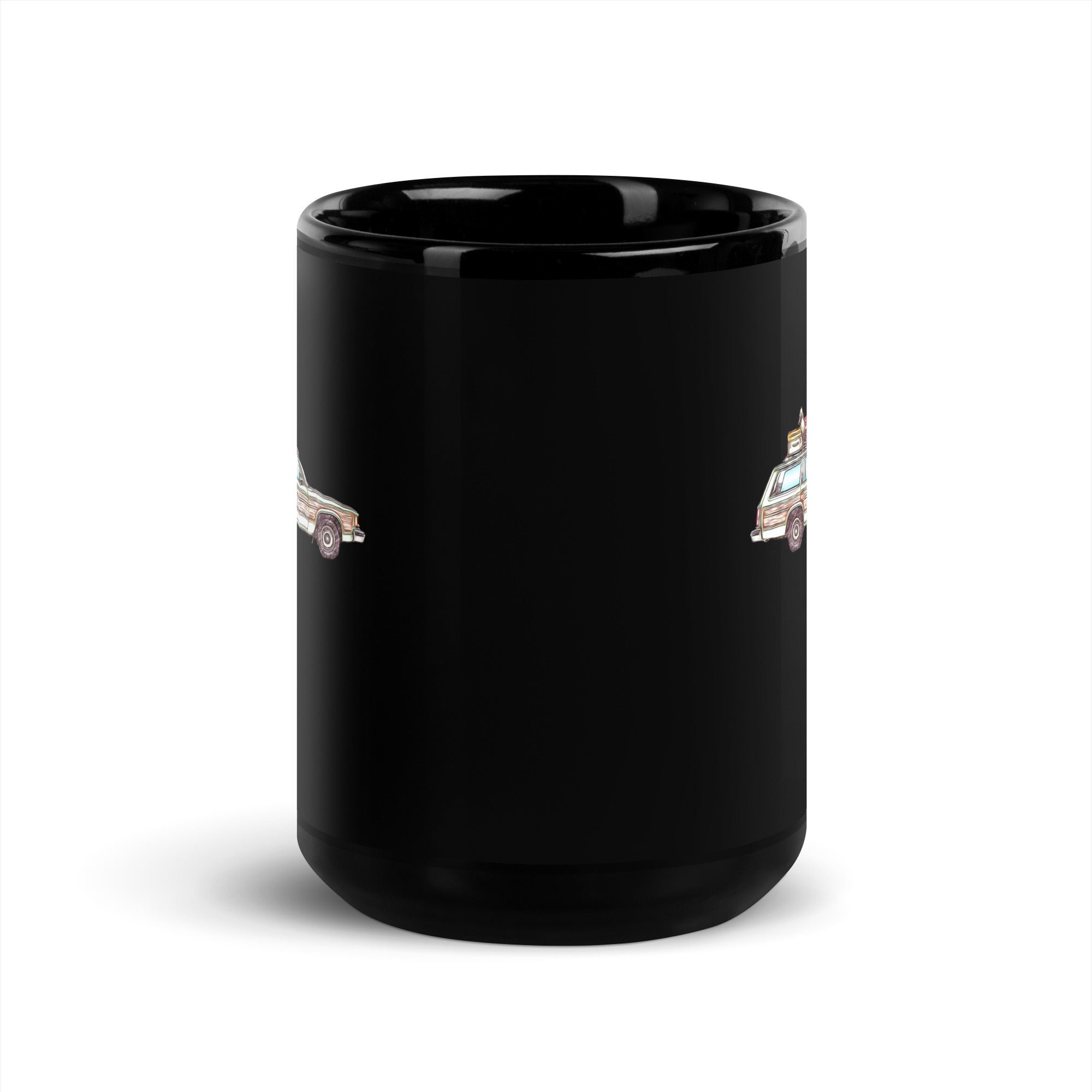 Family Truckster Black Glossy Mug