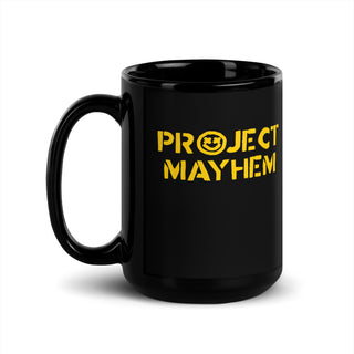 Project Mayhem Black Glossy Mug