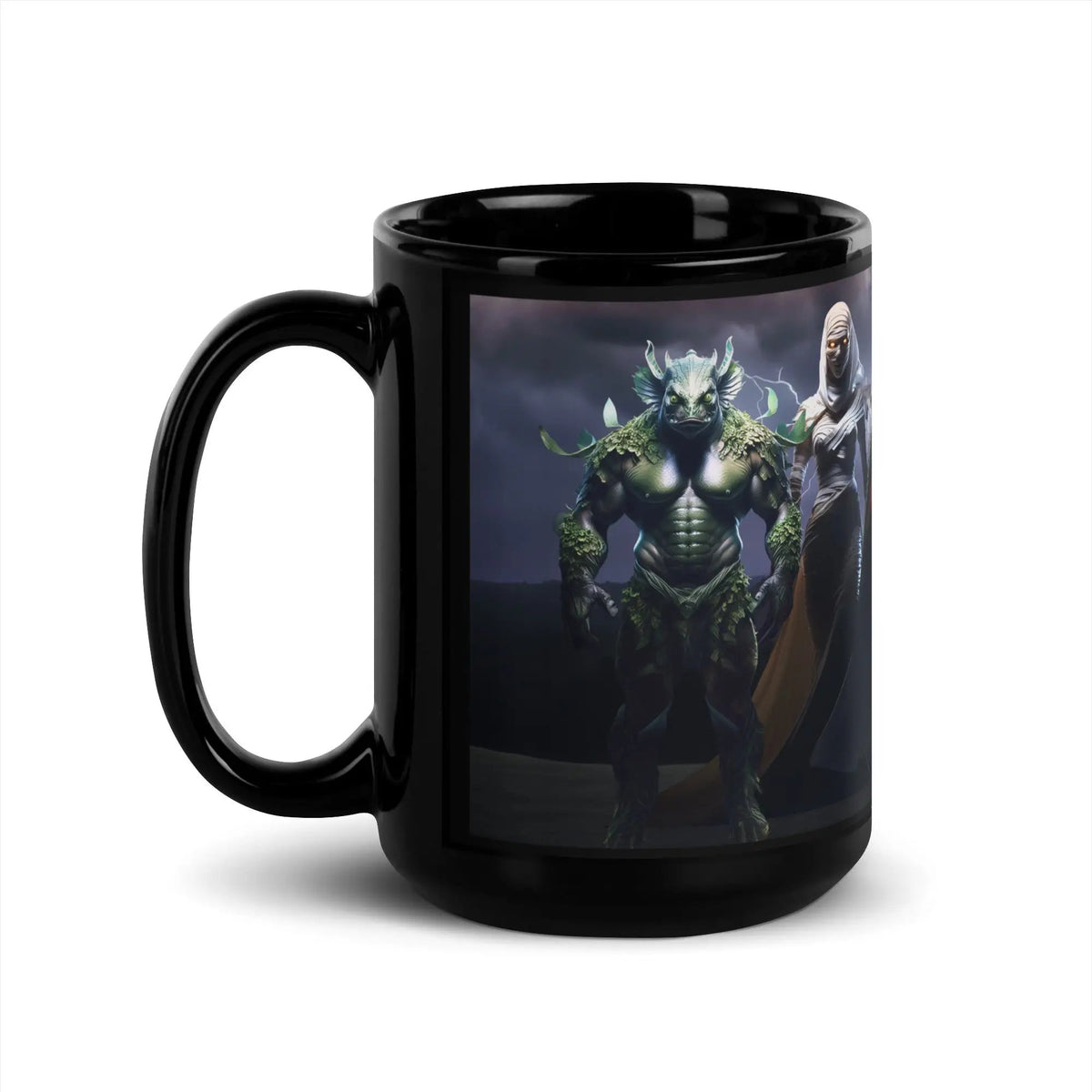 The Monster Squad Black Glossy Mug