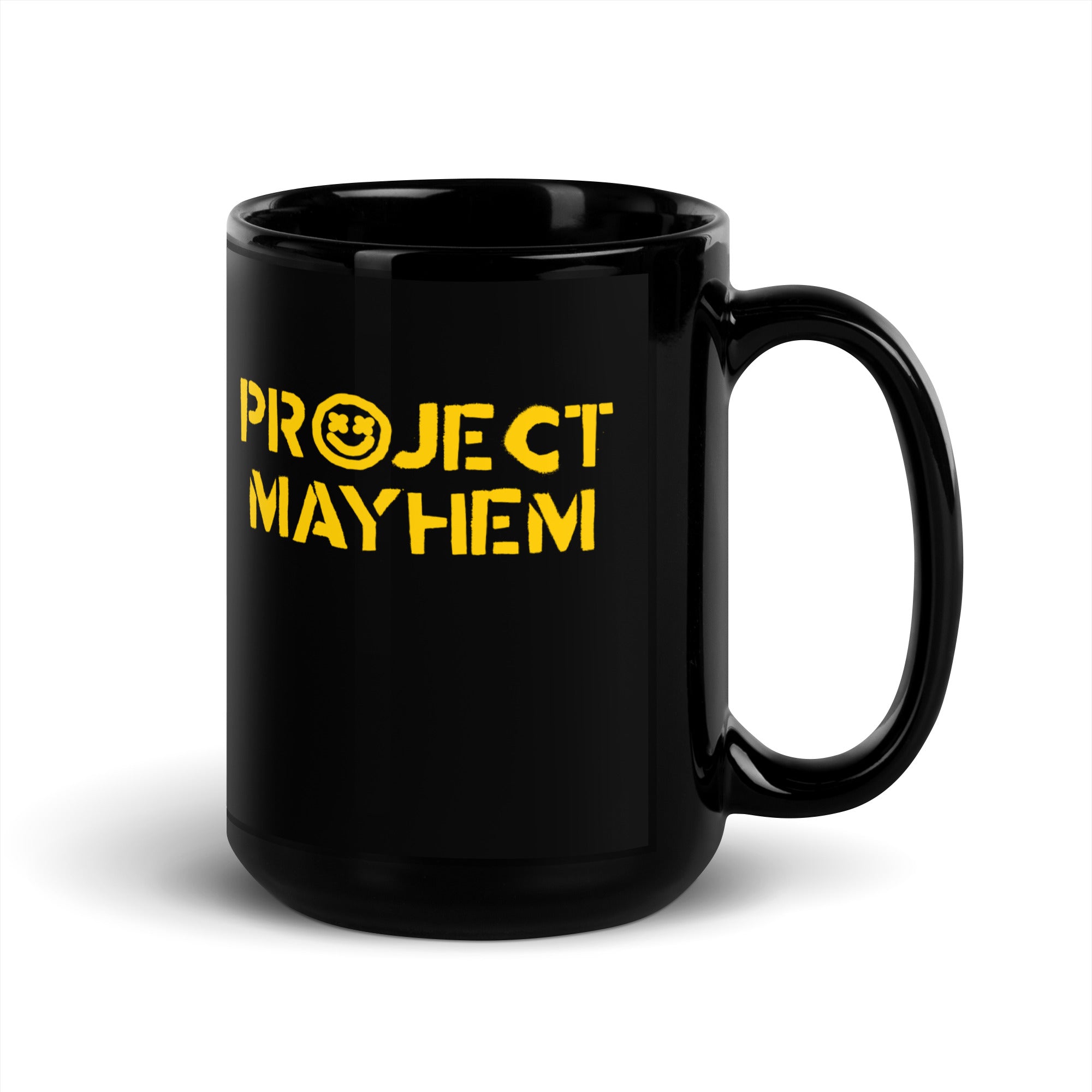 Project Mayhem Black Glossy Mug