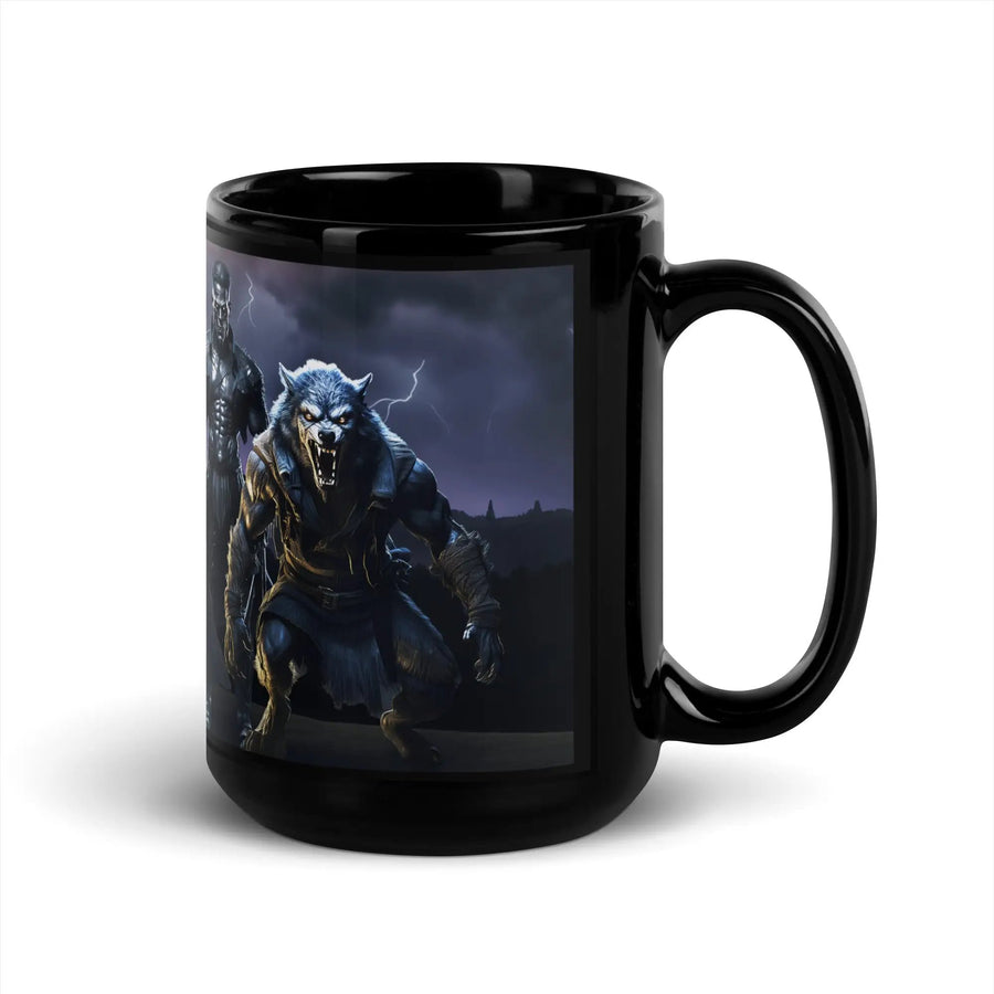 The Monster Squad Black Glossy Mug