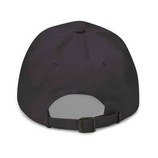 a black hat with a white visor