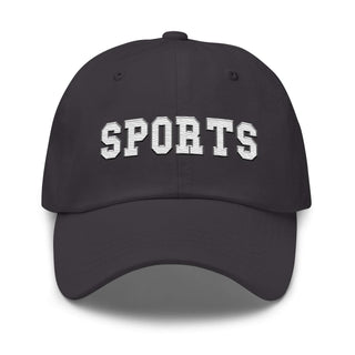 a black hat with the words sports on it