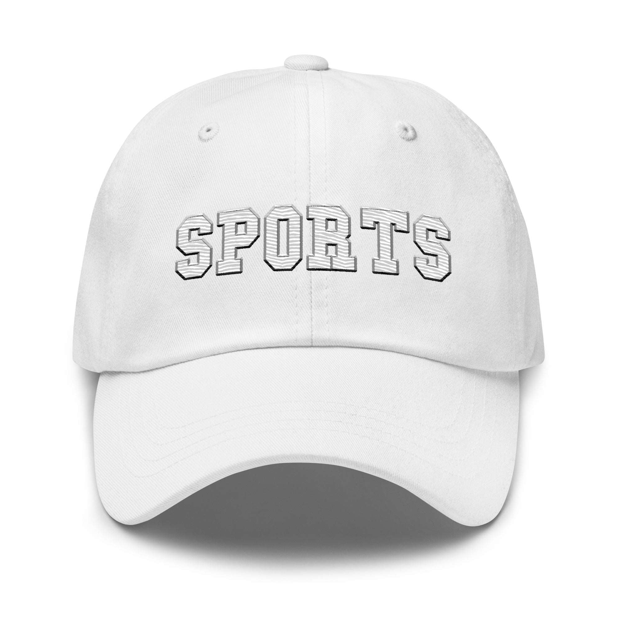 a black hat with the words sports on it