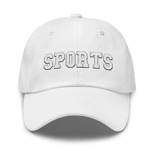 a white hat with the words sports on it