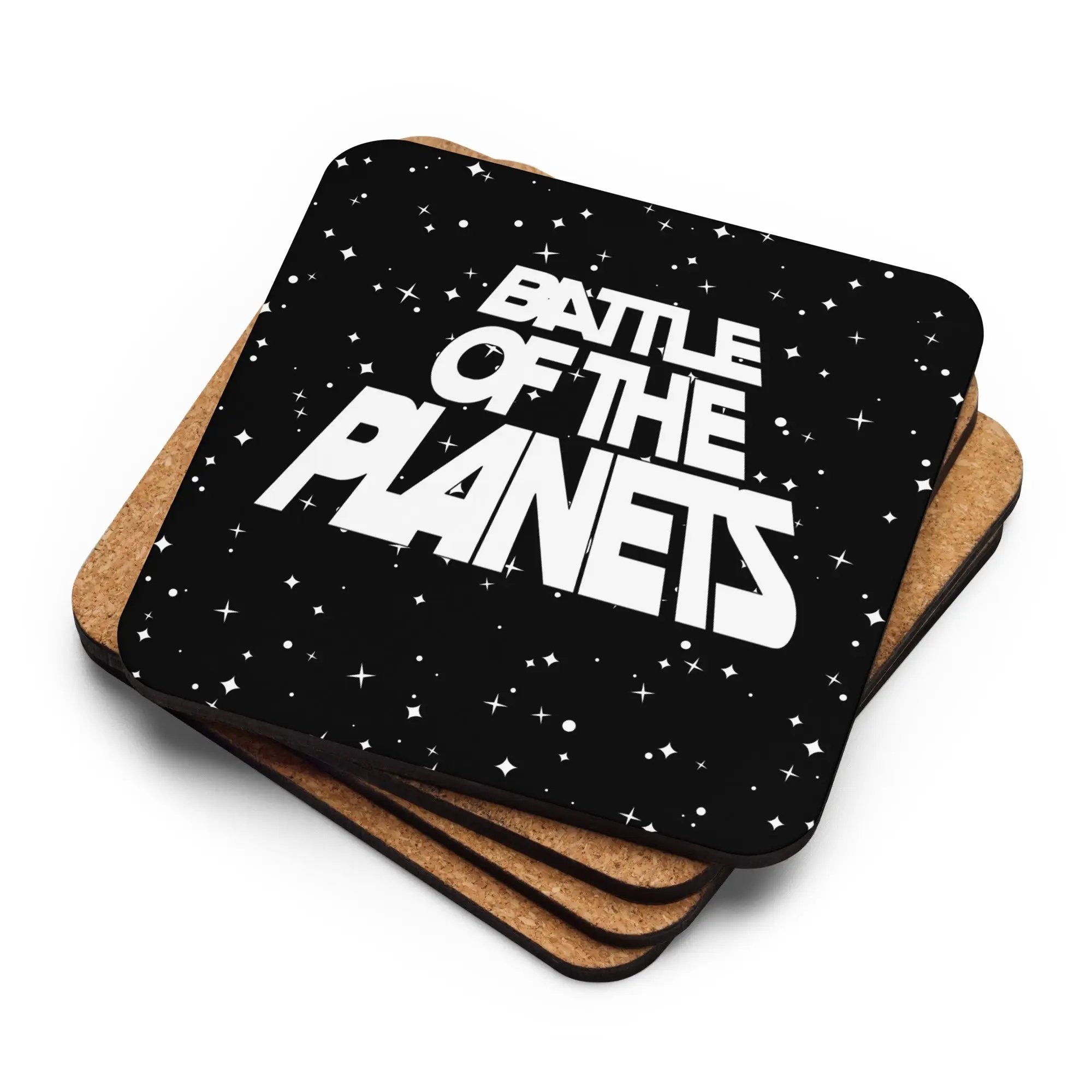 Battle of The Planets Cork-back coaster