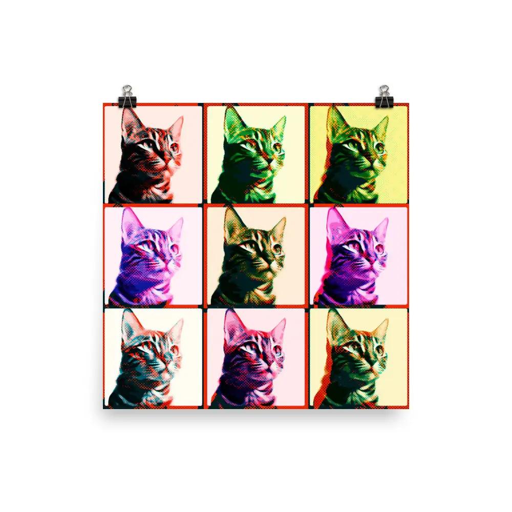 Warhol Cats Poster