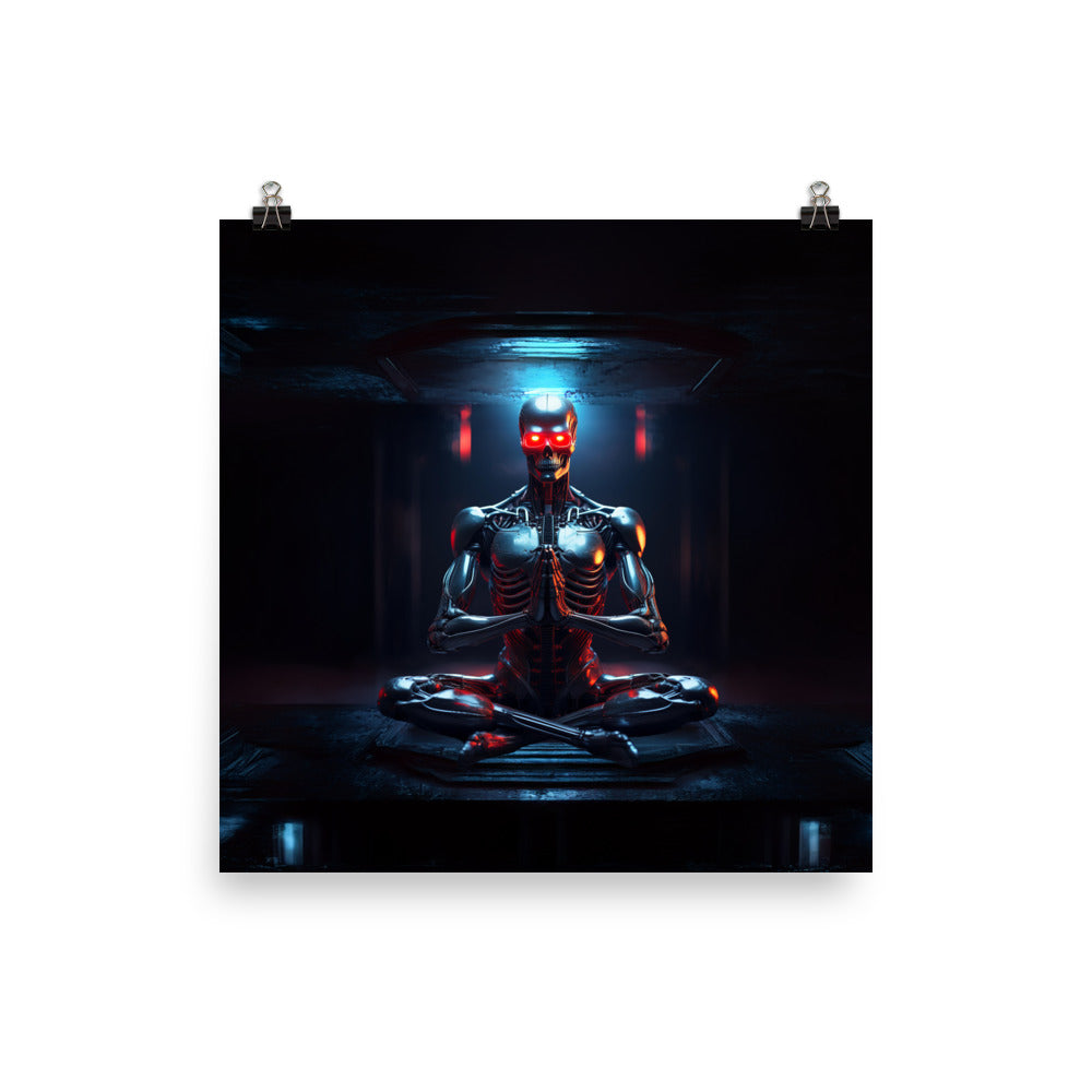 Terminator Buddha Poster