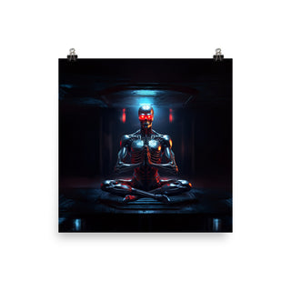 Terminator Buddha Poster