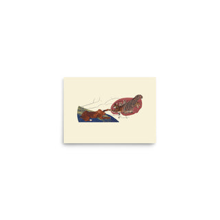 a piece of paper with a drawing of a bird on it