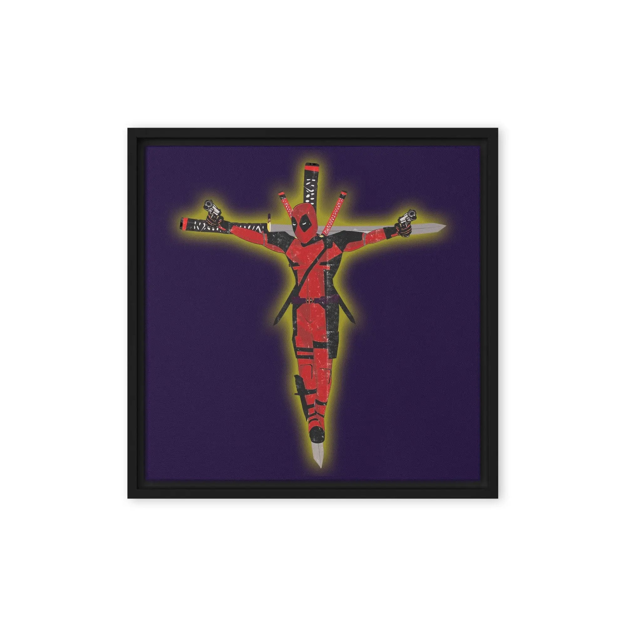 a picture of a person with a cross on it