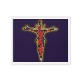 a picture of a person with a cross on it