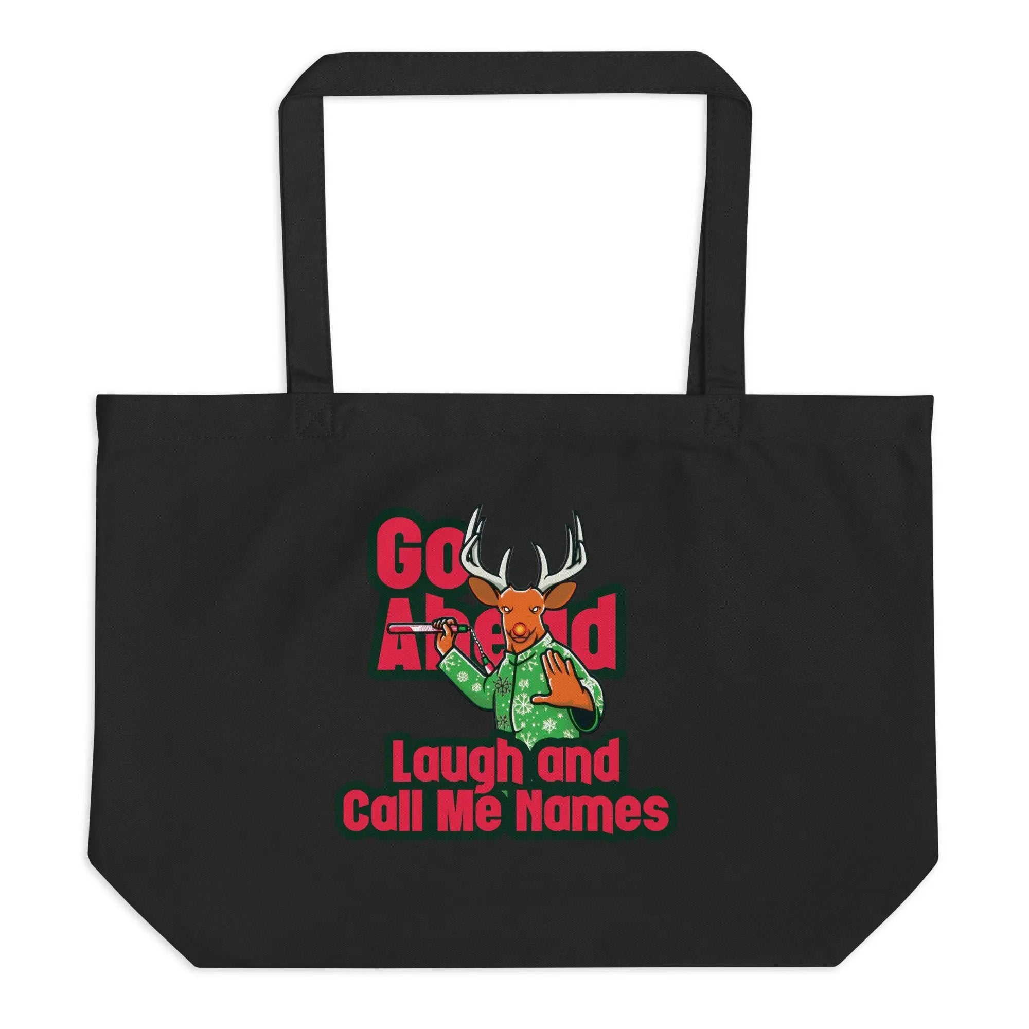 Rudolph's Revenge Large organic tote bag