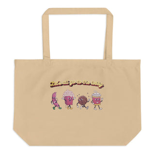 Let's All Go To The Lobby Large organic tote bag
