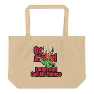 Rudolph's Revenge Large organic tote bag