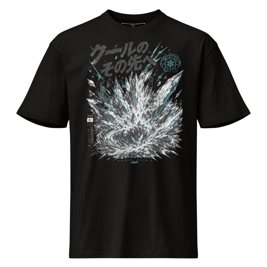 Cooler Than Cool – Frozen Chaos Manga Inspired Graphic Tee for Men - Premium Short Sleeve