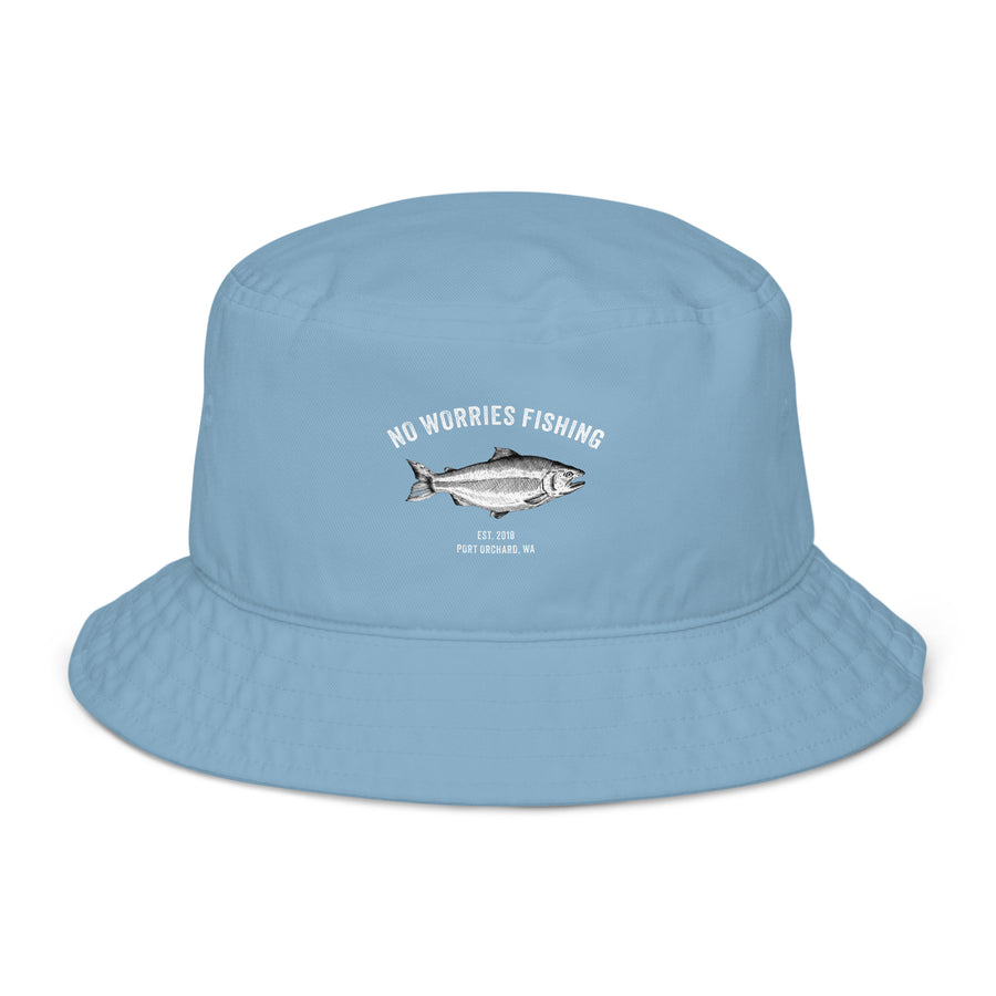 No Worries Fishing Organic bucket hat