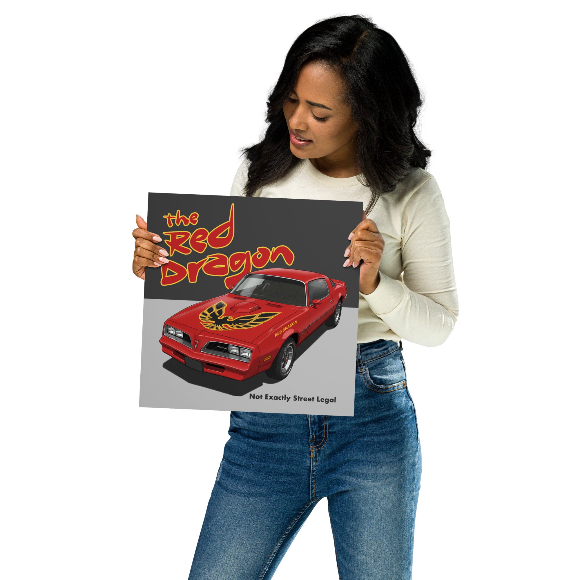 The Red Dragon Photo paper poster