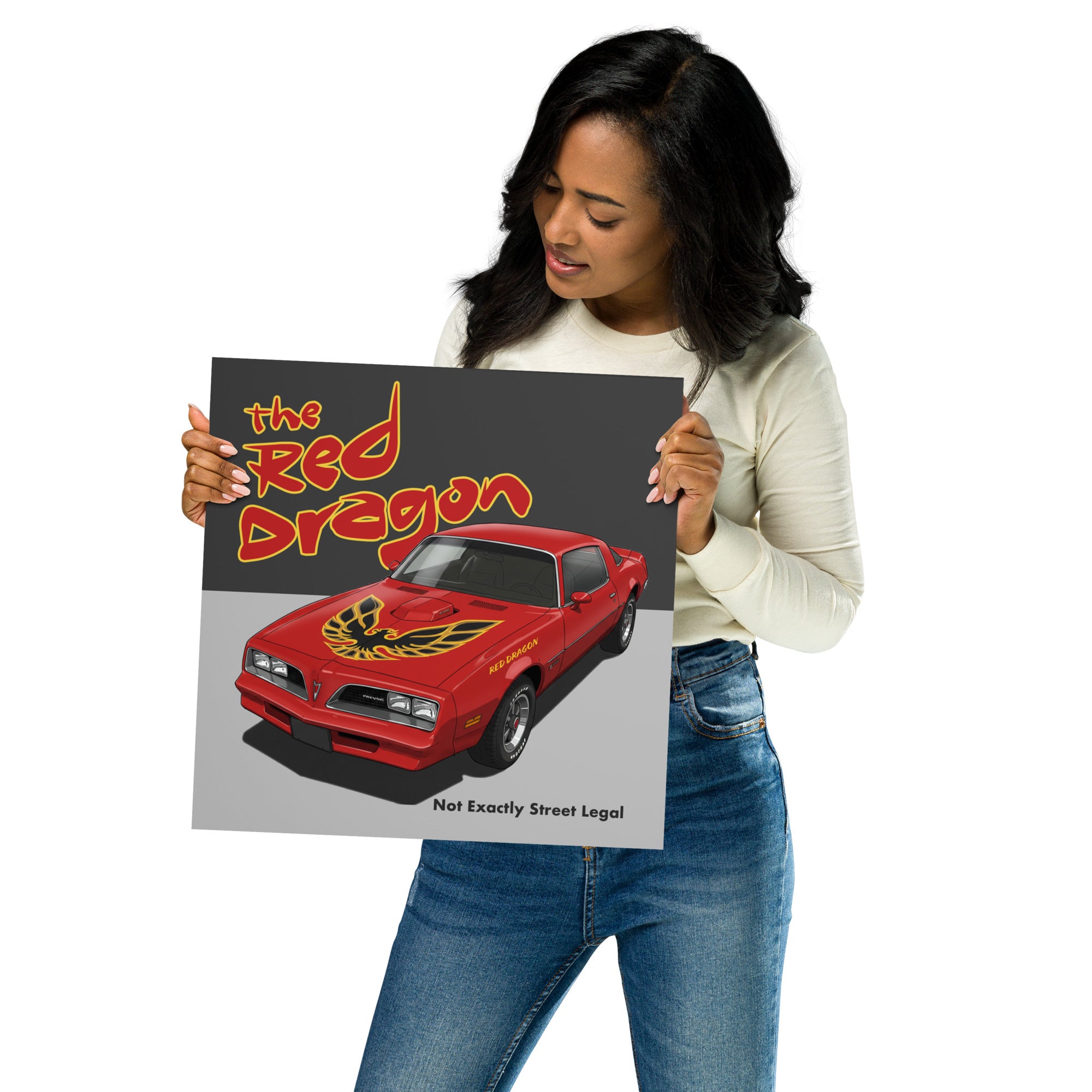 The Red Dragon Photo paper poster