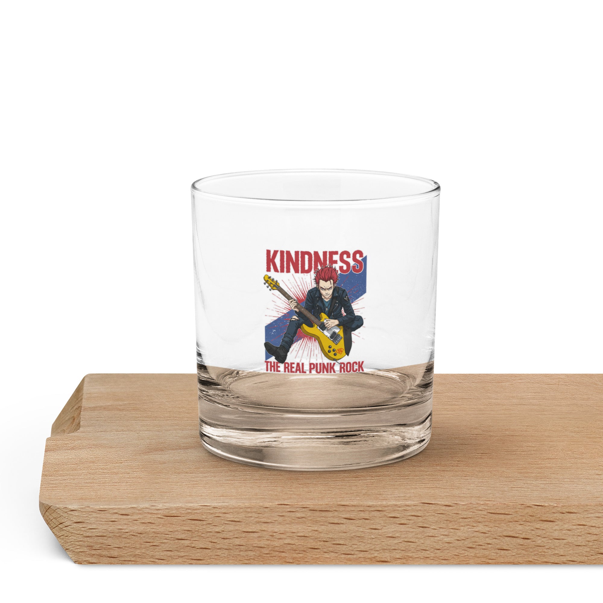 Kindness-The Real Punk Rock Rocks glass