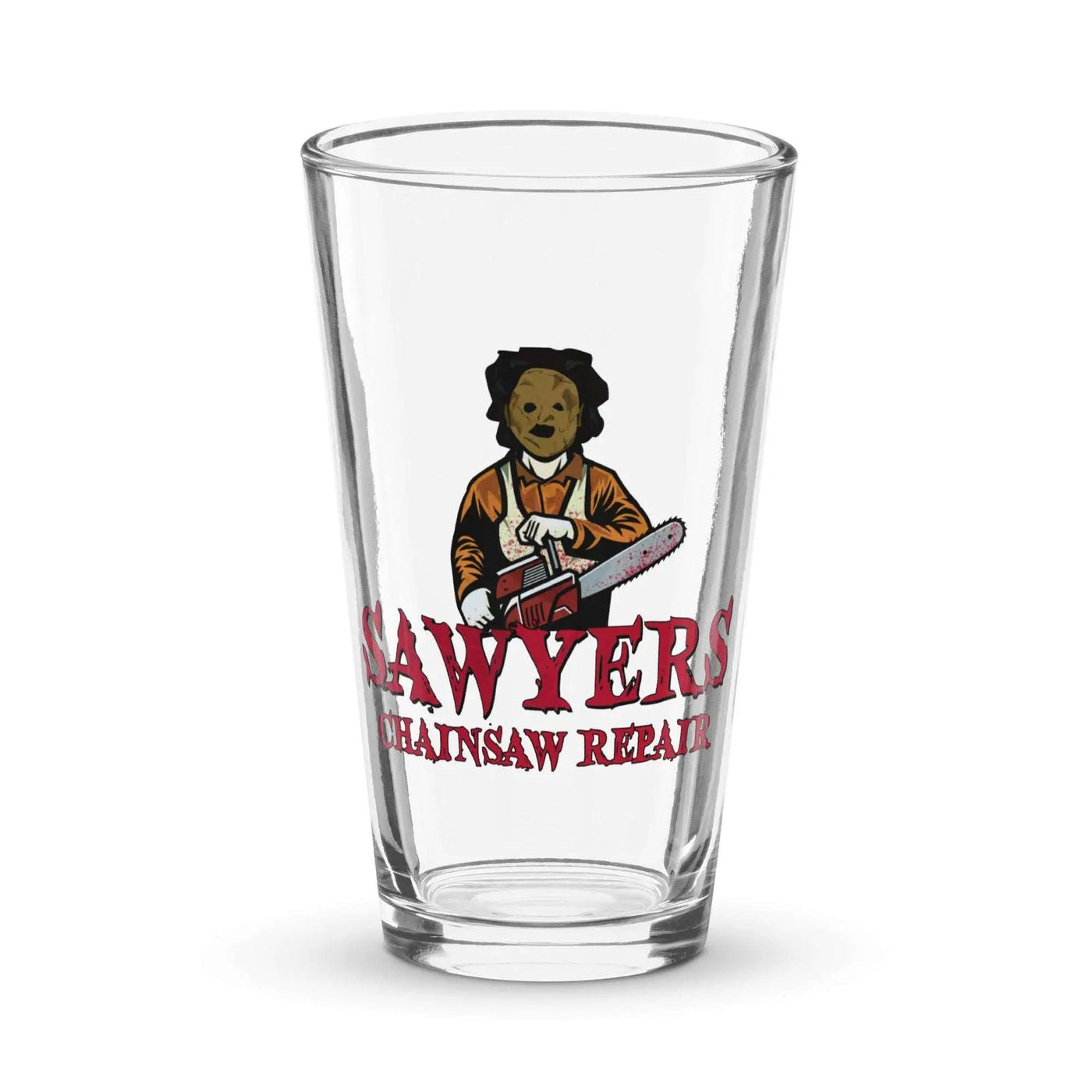 Sawyers Chainsaw Repair Shaker pint glass