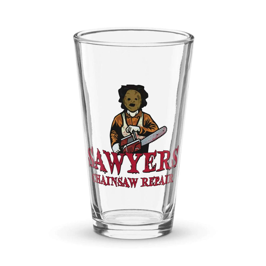 Sawyers Chainsaw Repair Shaker pint glass