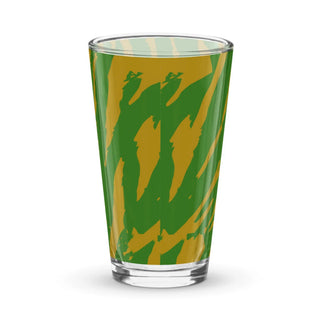 MOTU Inspired Green and Orange Tiger Shaker pint glass