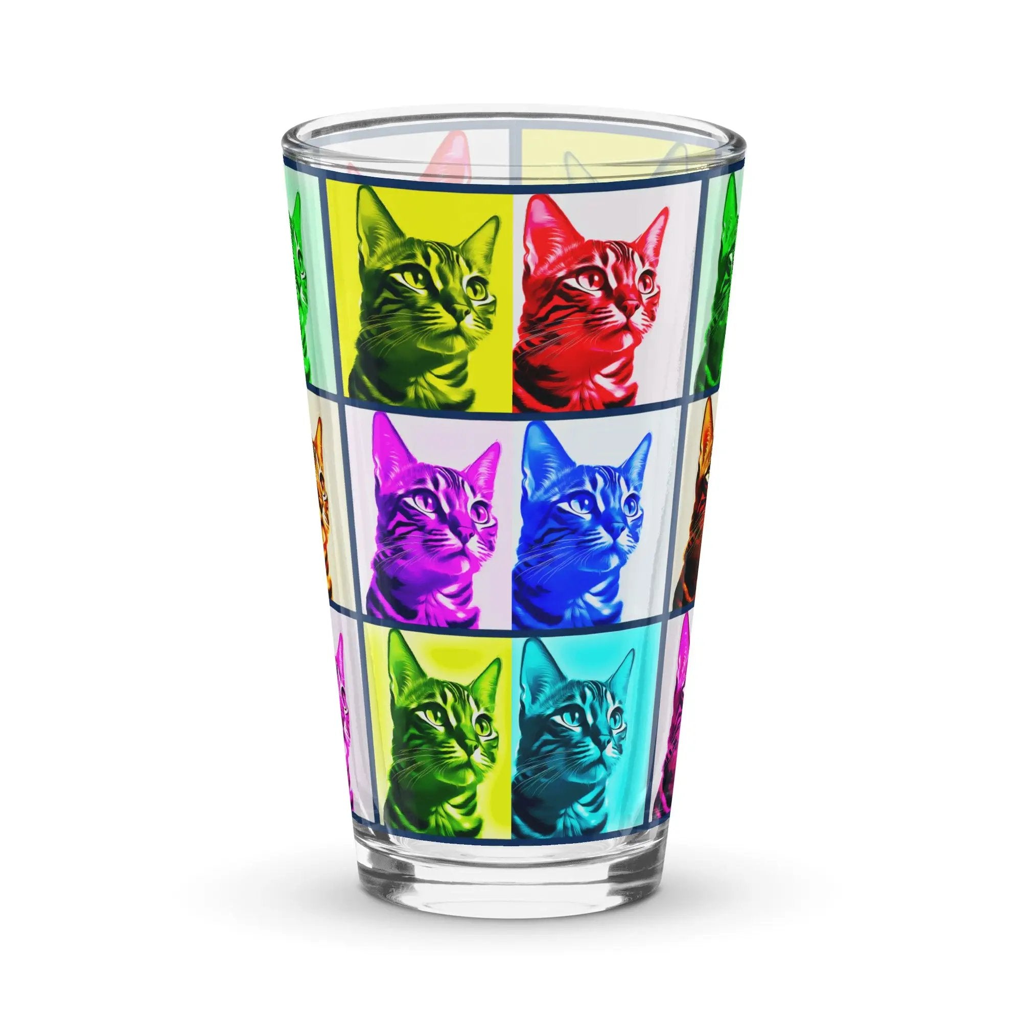 Warhol Cats Shaker pint glass